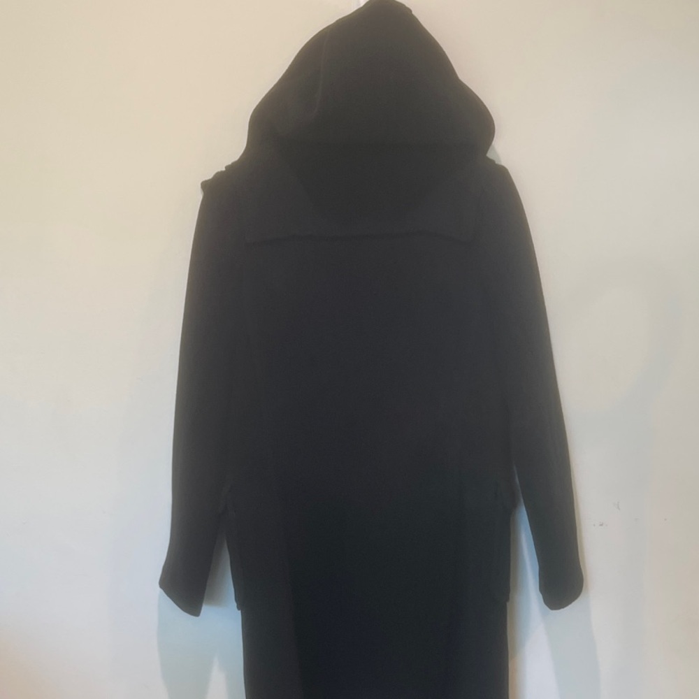 Burberry 100% Wool Duffle Black Hooded Toggle Coat Size 10 - EUC - Picture 10 of 10